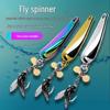 Lure Long Cast Propeller Spinner Soft Bait Fly Hook for Bass and Whitefish Fishing.