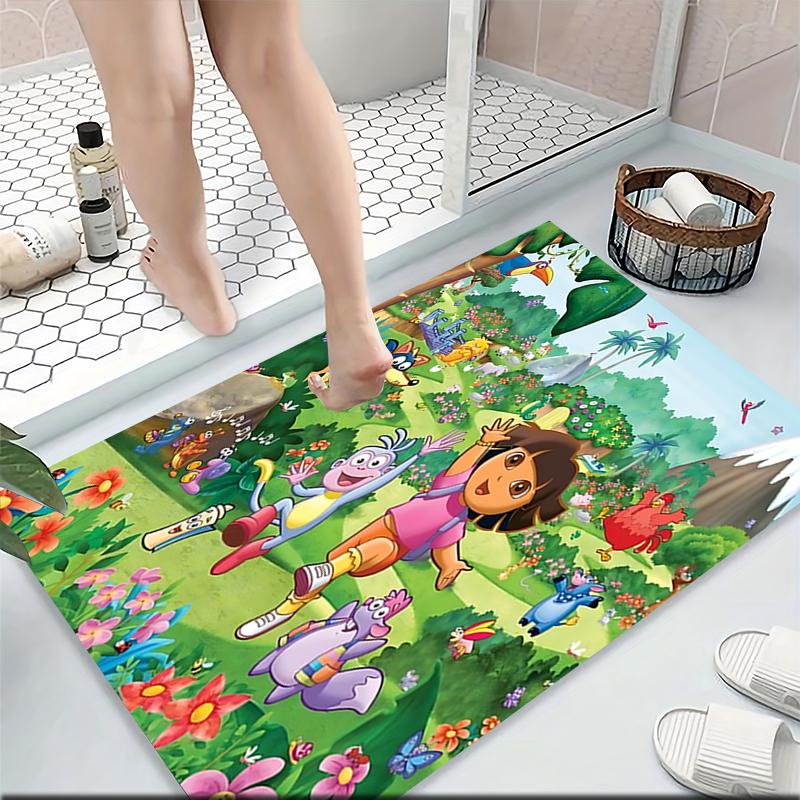 Dora'S Jungle Adventure Carpet Rug Soft Washable Antislip Home Living Room Sofa Mats Personalized Christmas Rug