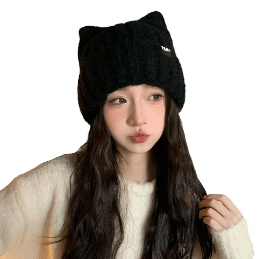 Thickened Winter Hat Warm Skullies Hat Cute Beanie Hat for Women