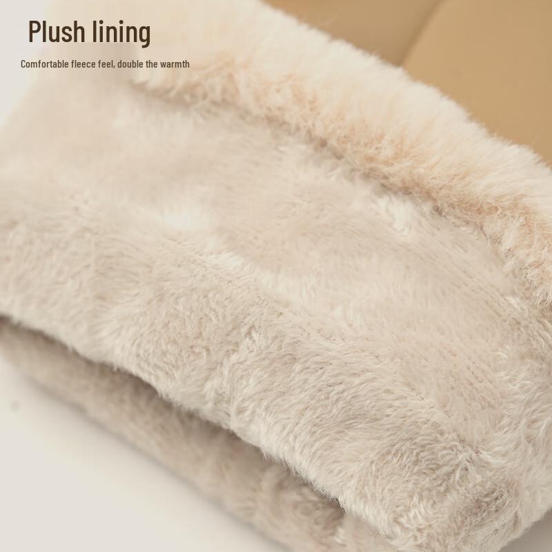 JIUMU Women's Winter Warm Leather Gloves