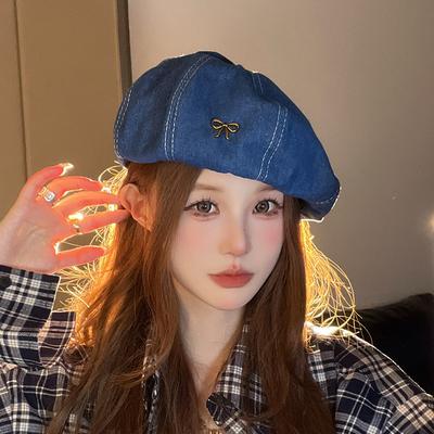 Beret Female Versatile Korean Face Small Painter Hat Literary Temperament Fashion Newsboy Hat