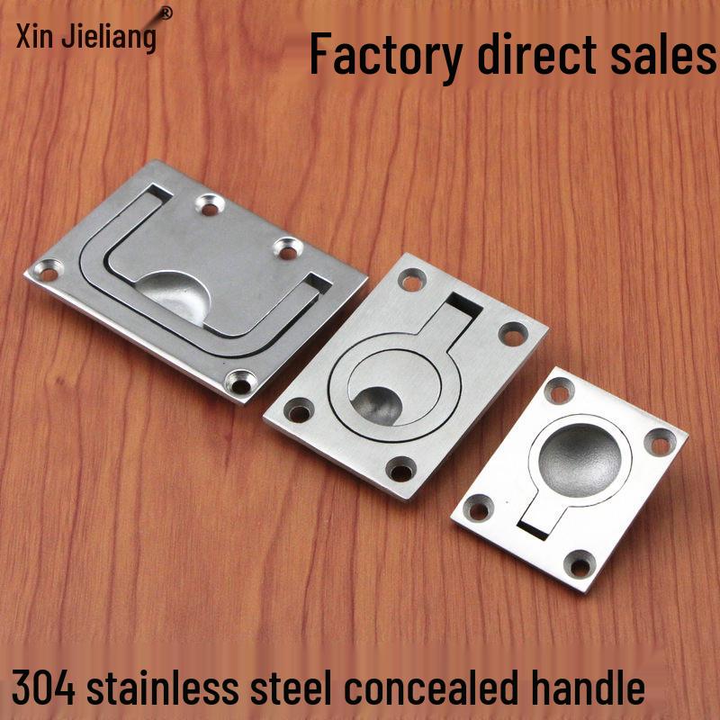 304 Stainless Steel Yacht Hardware Pull Ring Floor Deck Hatch Handle