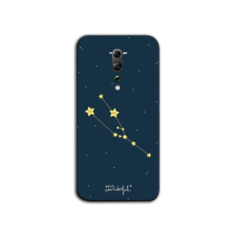 

Twelve Constellations Phone Case For OPPO Find X5 X3 X2 A93 Reno 8 7 Pro A74 A72 A53 Soft Black Phone Cover OPPO Find X2