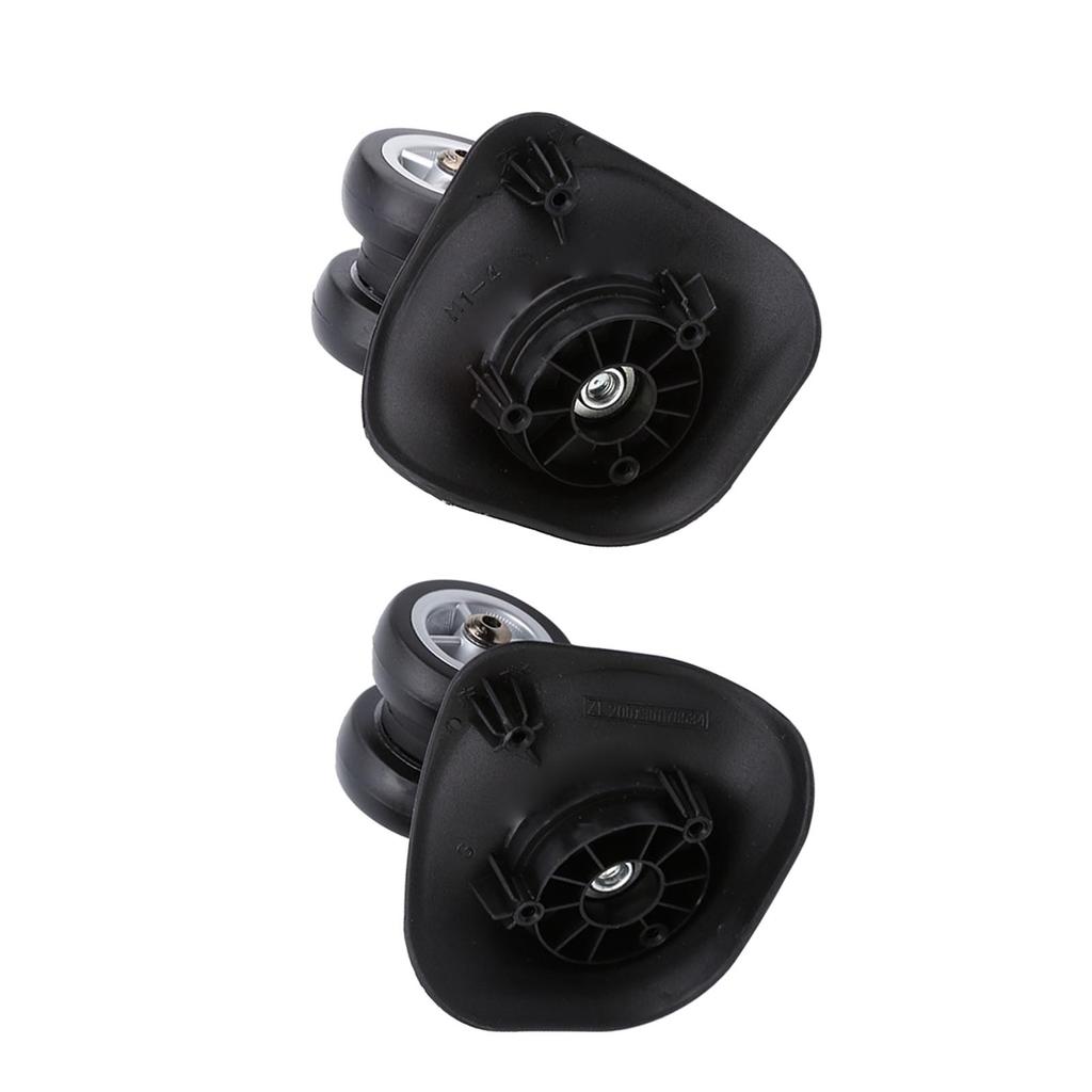 2pcs Luggage Replacement Wheel, Suitcase Wheel Trolley Wheel Set Double Bring Wr Silent Sy Install for Luggage with Plastic Material