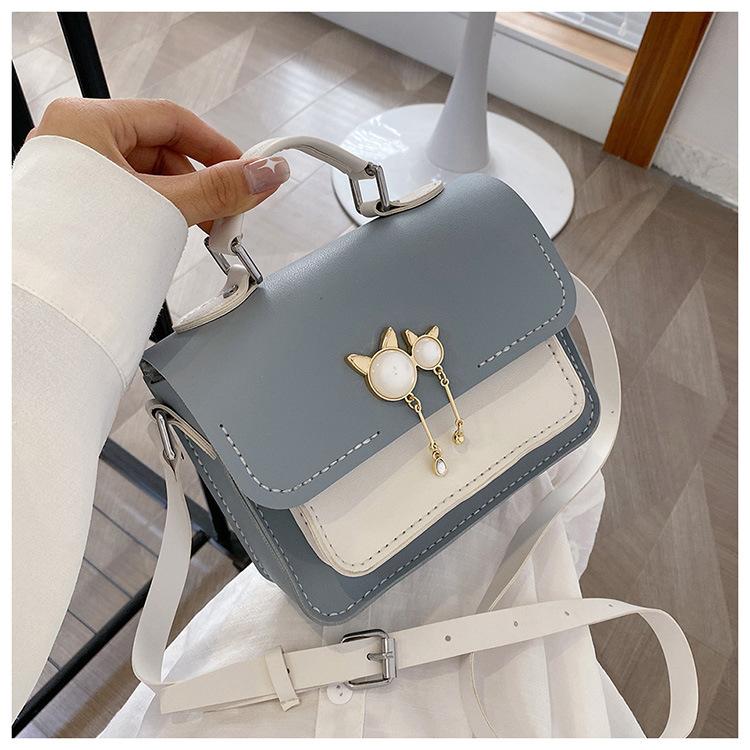 

PU Leather Bag Making Material Kit DIY Handmade Crossbody Handbag Shoulder Bags Women Hand Stitching Accessories Blue White Pink small size