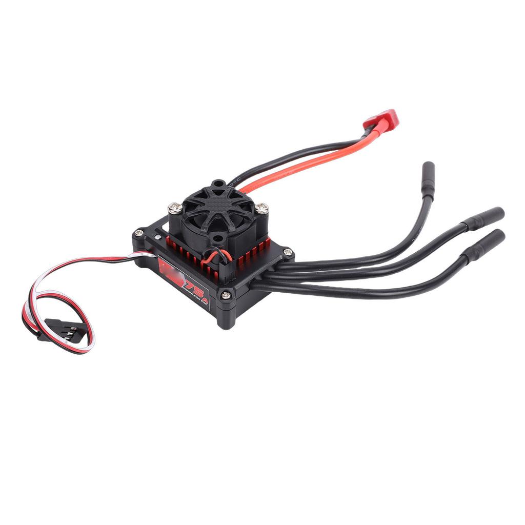 75A Brushless ESC for RC Car Boat Electronic Speed Controller with Built in BEC T Plug for 540 3650 3660 3674 Brushless Motors