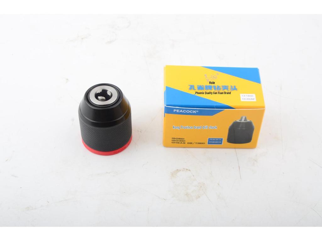 Peacock Ratchet Metal & Plastic Hand-Tightened Drill Chuck