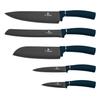 Set Of 5 Kitchen Knives With Blade Berlinger Haus Bh-2537 Aquamarine