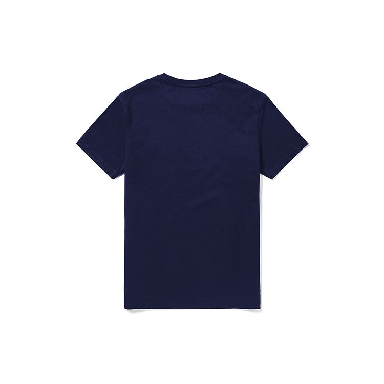 Timberland Casual Round Neck Pullover Solid Color Short Sleeve T-Shirt Men Tops Deep-Navy A2EKJ-433