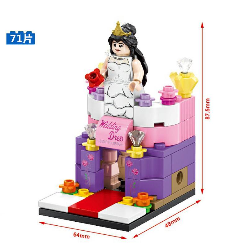 Building Blocks Mini Street View Building Blocks Compatible Building Blocks Children's Educational Assembling Building Blocks
