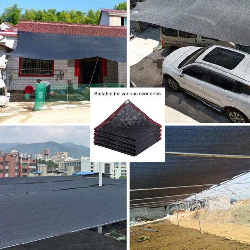 Black 95 Anti-UV Sun Shade Net Gazebo Shelter Outdoor Pergola Canopy Sun Cover Agriculture Greenhouse Sunshade Net For Pool