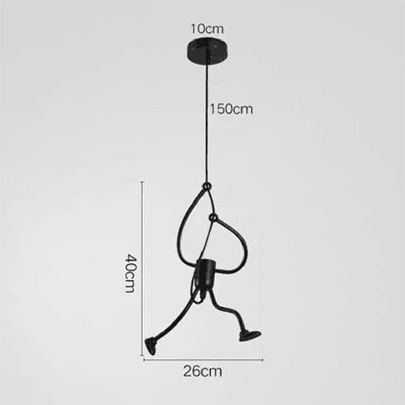 Retro Wall Lamp Indoor Lighting For Home Living Room Bedside Mirror TV Decoration Iron Man LED Wall Sconce Light Pendant Lights