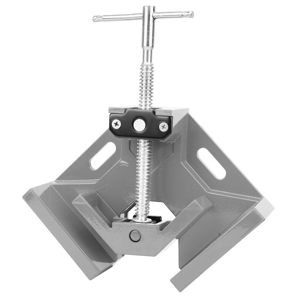 90 Degree Right Angle Clamp Adjustable Clamping Plates T Handle Vise Grip For Carpentry
