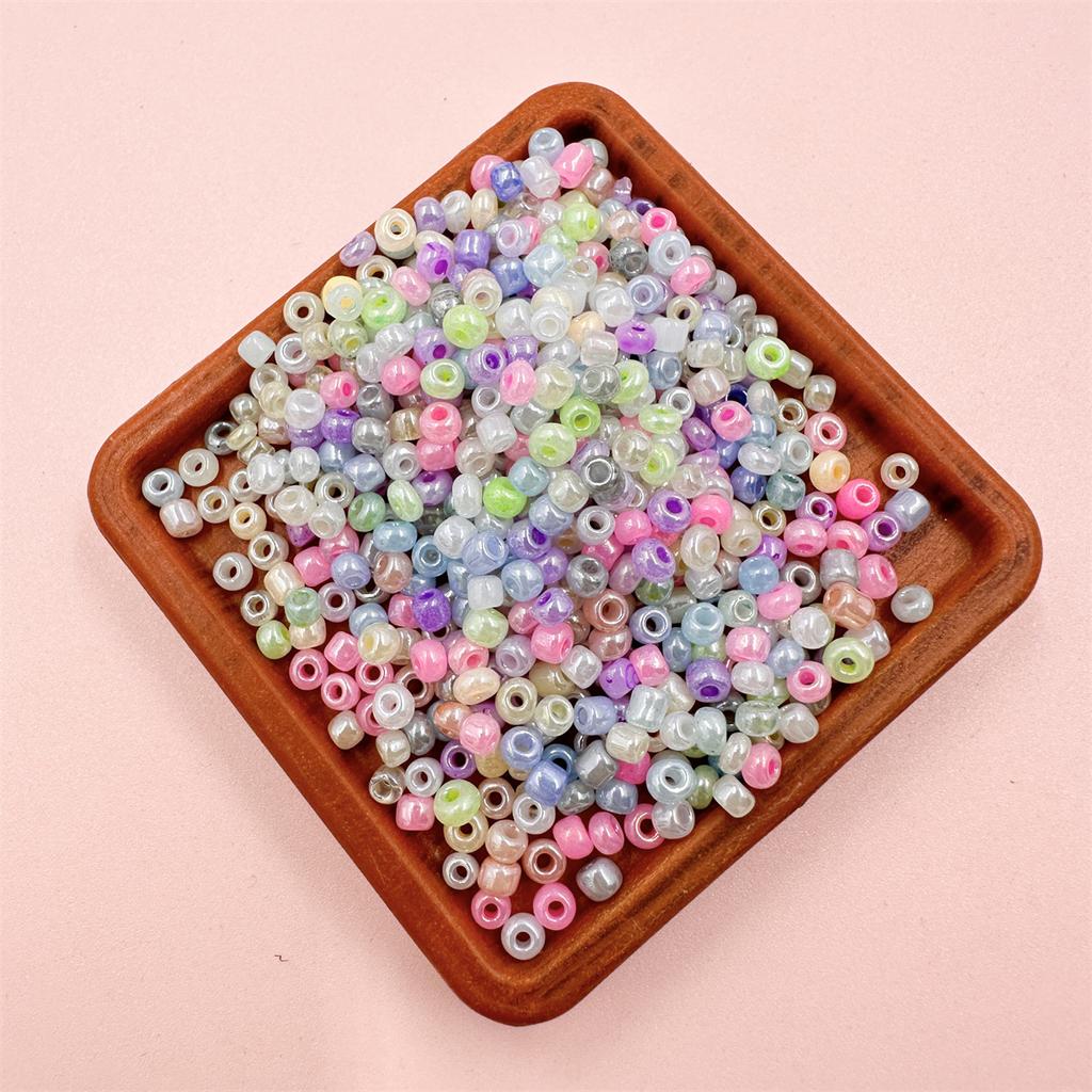 500-1000 buc 2/3mm pentru fabricarea de bijuterii DIY brăţară colier brăţară Charms sticlă cremă serie margele libere material lucrat manual accesoriu de bijuterii