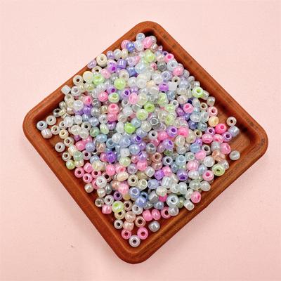 500-1000 Stück 2/3mm Für Schmuckherstellung DIY Armband Halskette Armband Anhänger Glas Creme Serie Lose Perlen Handgefertigtes Material Schmuckzubehör