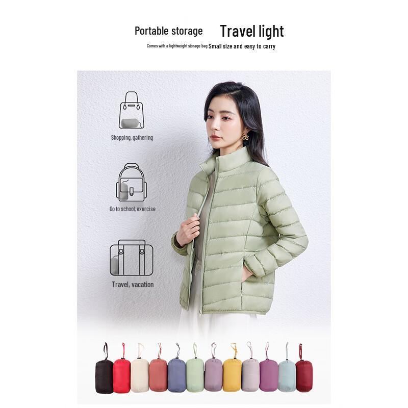 Yaya Women's Stand Collar Lightweight Duck Down Jacket