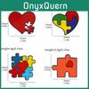 Colorful Autism Puzzle Badge Cute Cartoon Metal Emblem For Stylish Bags And Accessories