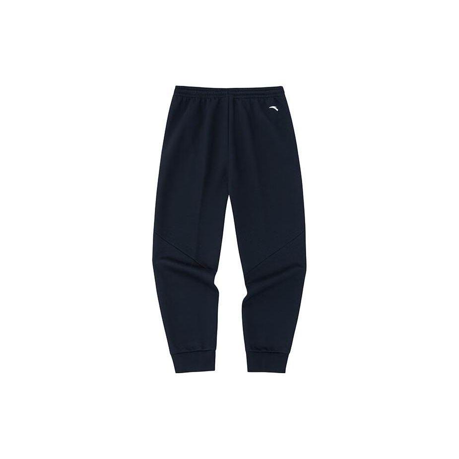 Anta Basketball Series Letter Print Knitted Sports Pants Men Bottoms Basic-Black 152331344-1