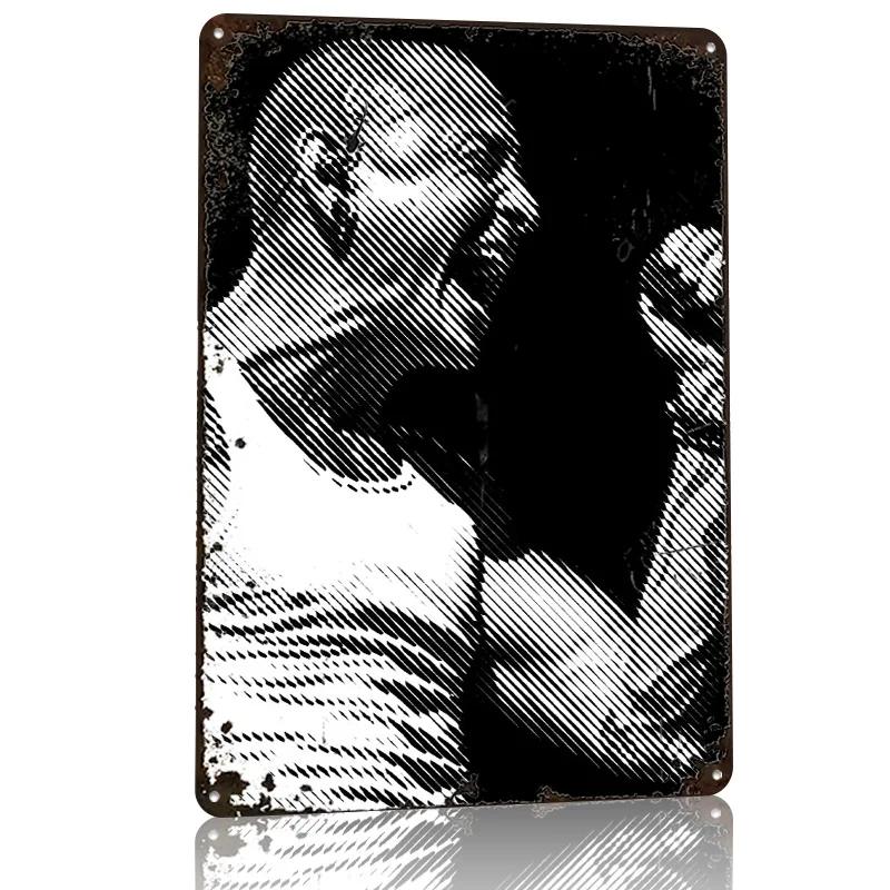 Chester Bennington D Printed Texture Poster Personalized Wall Art Retro Metal Tin Signs for Office Decor Room House Wand Deko