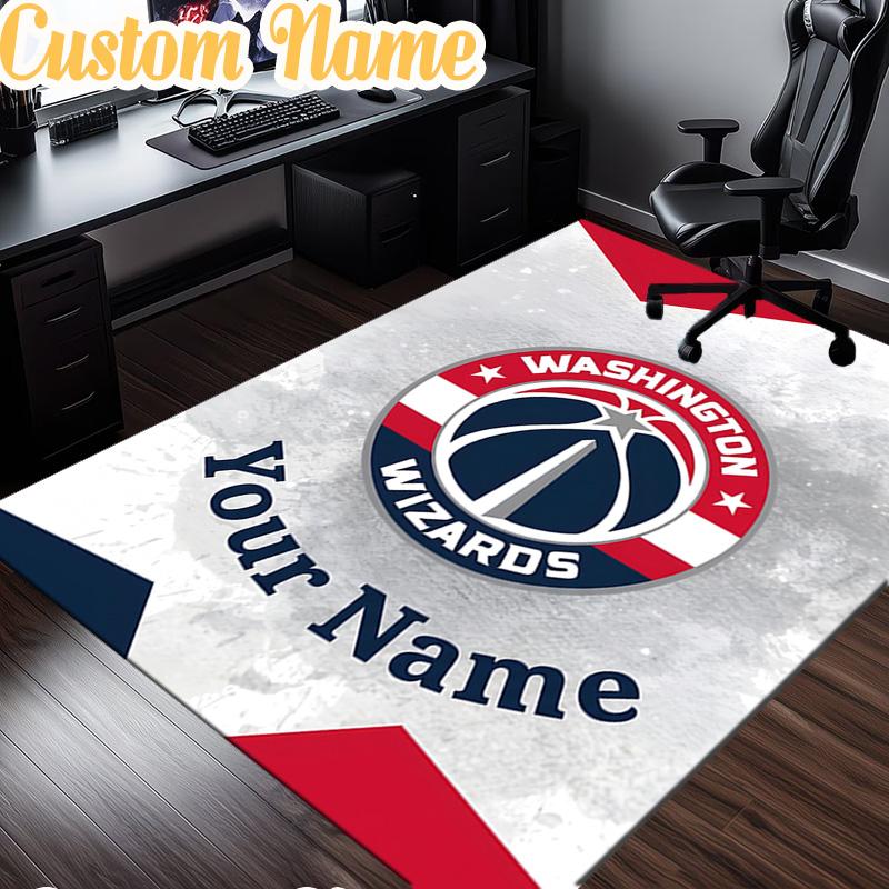 Custom Name Washington basketball Stars Rug, Office Rug, Chair Rug, Carpet for Living Rooms, Doormat Game Rug Home Decor Christmas Gifts