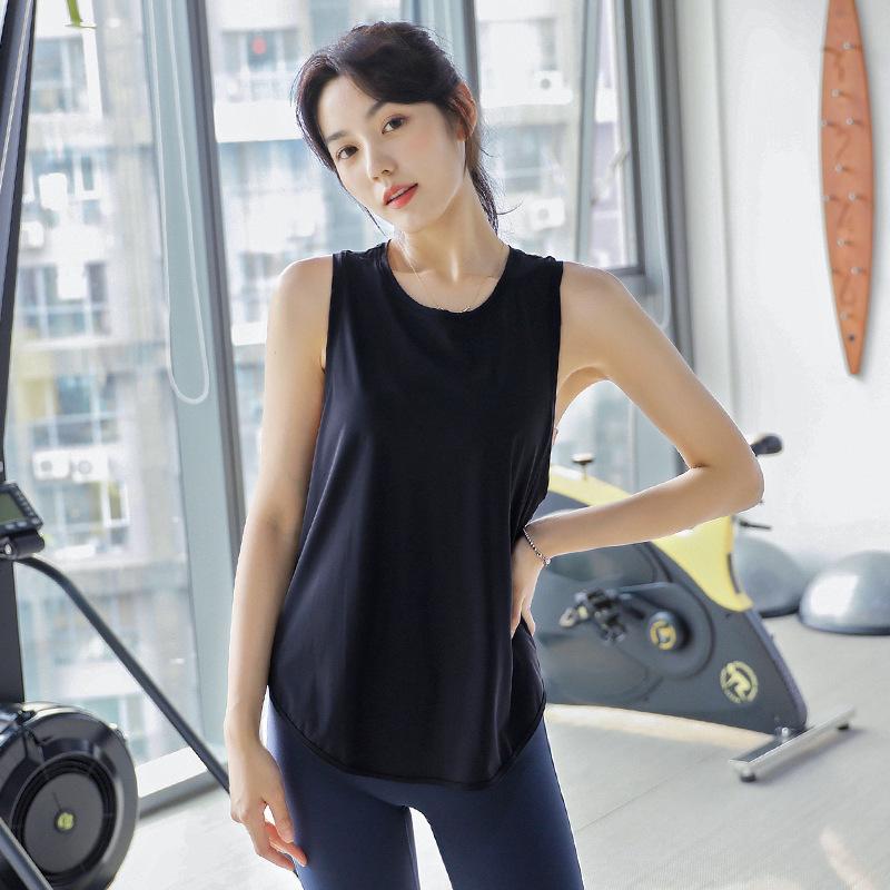 

Women s Sleeveless Mesh Yoga Cover-up - Breathable & Loose Fit Top XL чорний