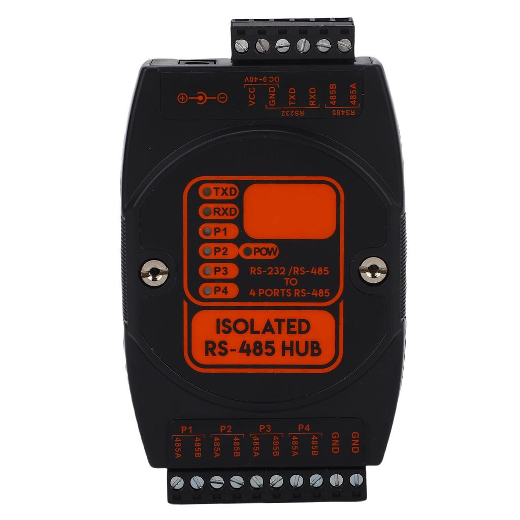 Isolated Hub 1 Way 232 485 To 4 Way 485 Industrial Grade Converter Prevent Thunder Shocks for 35mm Guide Rail