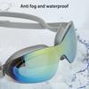 Swimming Goggles Anti Fog No Leaking Silica Gel Swim Glasses with PC Mirror for Men and Women Grey