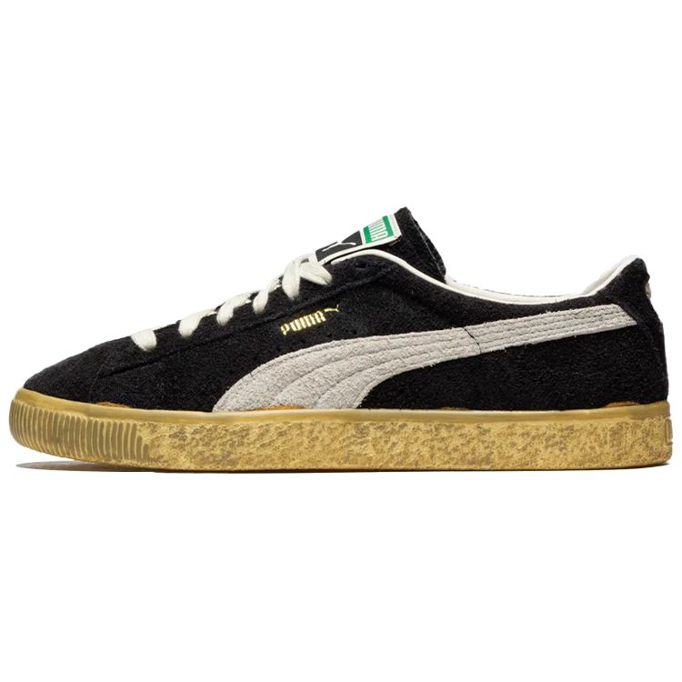 Кроссовки Puma Suede Vintage The Never Worn Unisex Black White Mellow-Yellow 383322-01 43