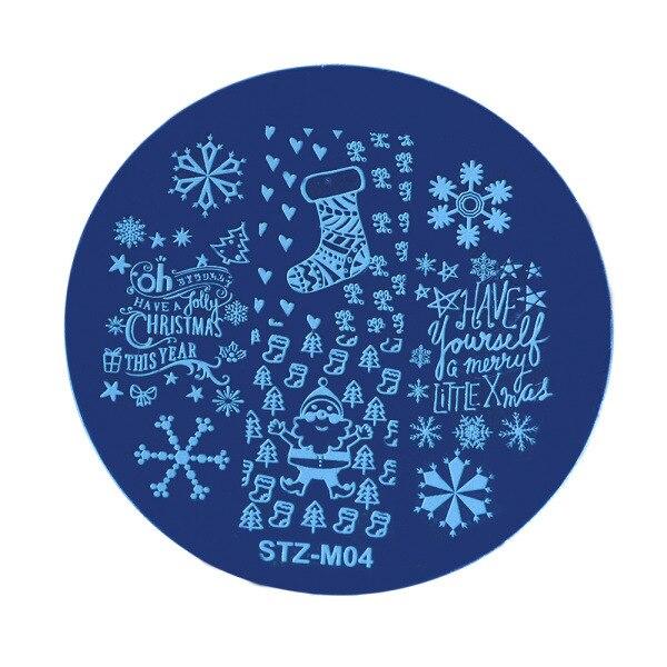 1pc Nail Art Stamping Plates Flower Animal New Year Merry Christmas Design Nail Templates Stamp Image for Manicure Stencil Tools