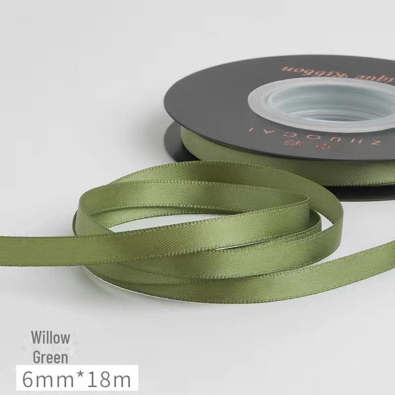 5mm Doppelseitiges Polyester-Blumen-Geschenkband für Haaraccessoires, Kuchendekoration und Sträuße