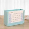 Multifunctional Desk Pencil Holder with 2024 Monthly Calendar, Office Desktop Organizer Pen Holder for Student Teacher