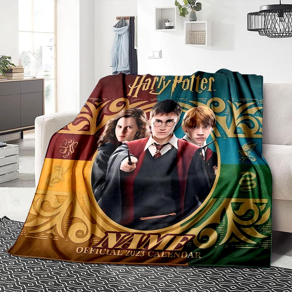 Custom Name "Harry's Magical Adventure" blanket for Couch & Bed, Plush Cozy Fuzzy Blanket Super Soft & Warm Blankets for Fall and Winter. 090864