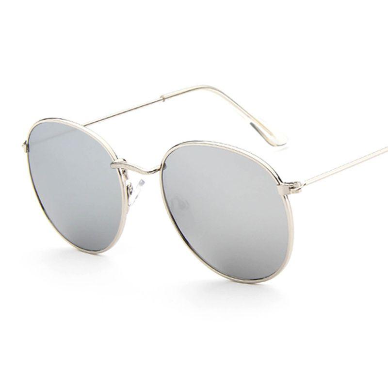 Fashion Oversized Round Sunglasses For Men And Women With Vintage Retro Mirror Glasses