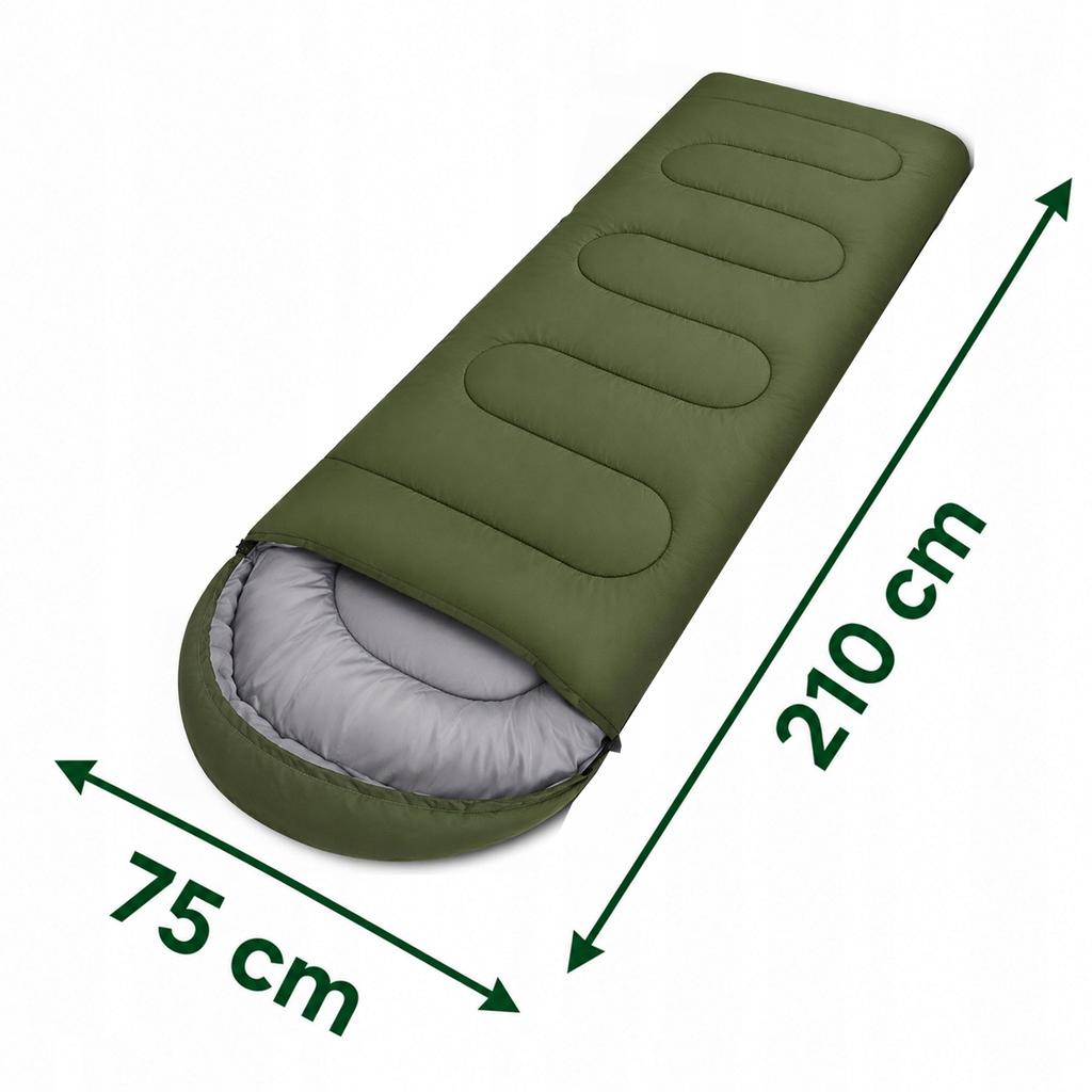 [PACZB] Lightweight camping sleeping bag for a tent, Mummy, 210x75cm, D1170