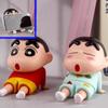 Crayon Chan Shin Phone Holder Toy Figurine Sitting Desk Decor Kids Gift Anime