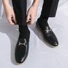 Fashion Summer New Men Loafers Flat Slip-on Light Comfortable Fashion Small Leather Shoes Business Office Travel Shoes Men Size 38-46