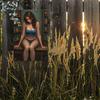 Vintage Blue Bikini Lady Metal Wall Art Decor, Waterproof Hanging Sign for Home Kitchen Bar Bathroom