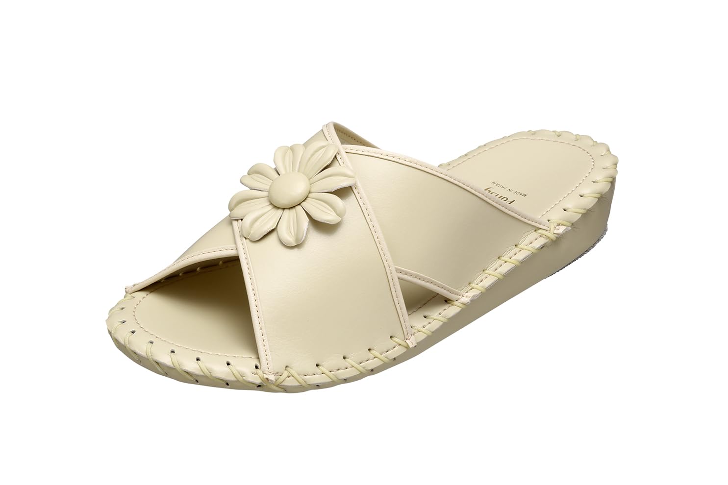 Pansy Women s Room Shoes 9370J Hand-Knitted Footbed Size LL Ivory