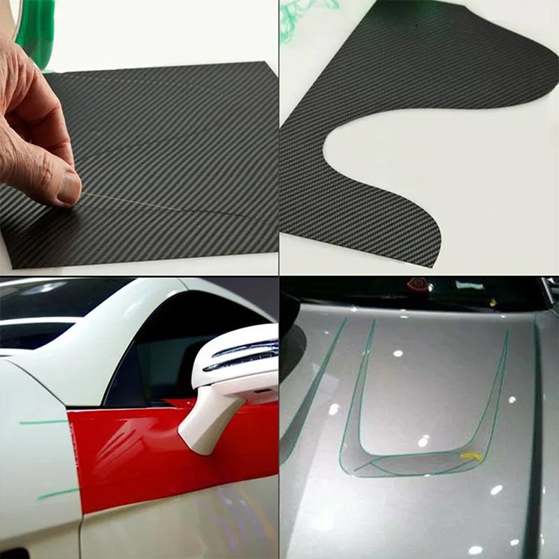 5/10/50m Vinyl Wrap Bilklistermärken Knivlös Tejp Designlinje För Inpackningsfilm Skärverktyg Bilfilm