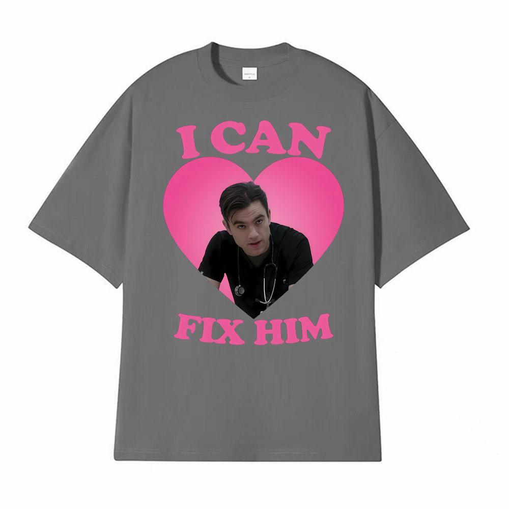 I Can Fix Him Patrick Ball As Dr Frank Langdon Heart T Shirt Unisex Women Fashion T Shirts Short Sleeve Comfort Tshirt Streetwear