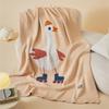 Ruijing Little Goose Knit Blanket - Multi-purpose Decorative Blanket for Office, Nap, and Sofa.