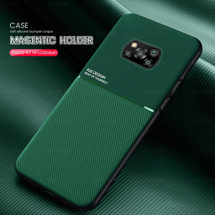 

Чехол poko x 3 pro, автомобильный магнитный держатель, чехлы для телефонов для xiaomi poco x3 nfc m3 m4 pro 5g Little f3, мягкий силиконовый противоударный чехол