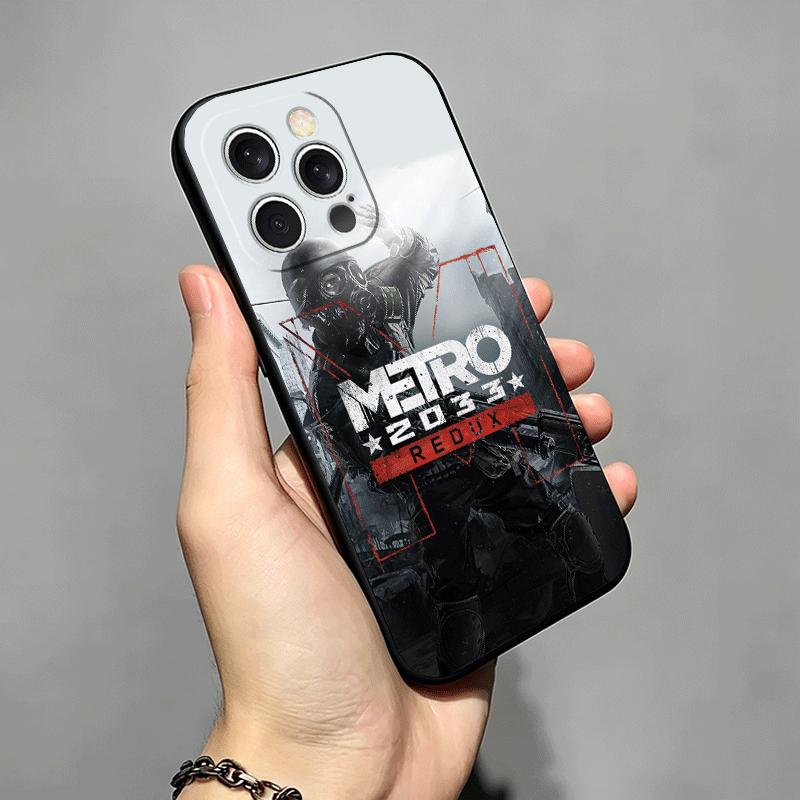 Soft Phone Case For iPhone 17 16 Pro Max 15 Metro 2033 16E 17E 14 Plus 13 Mini 12 XS 7 SE 8 Air Black Cover Shell