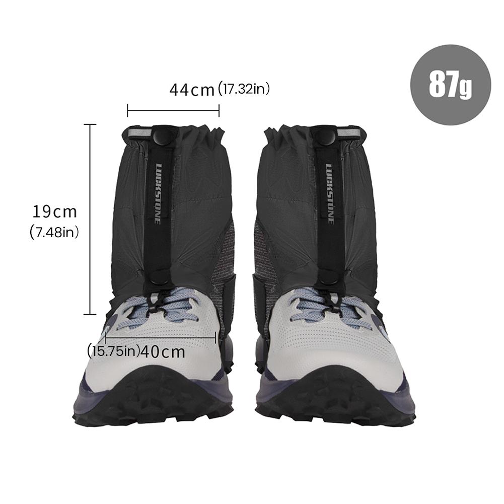 Men Women Leg Ankle Gaiters Waterproof Mountaineering Ankle Shoes Covers Leg Protection Covers for Triathlon Marathon Hiking