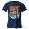 Men's Dragon Ramen Printed T-Shirt 100% Cotton Oversized Anime Graphic Tees for Women Summer Tops Otaku Streetwear