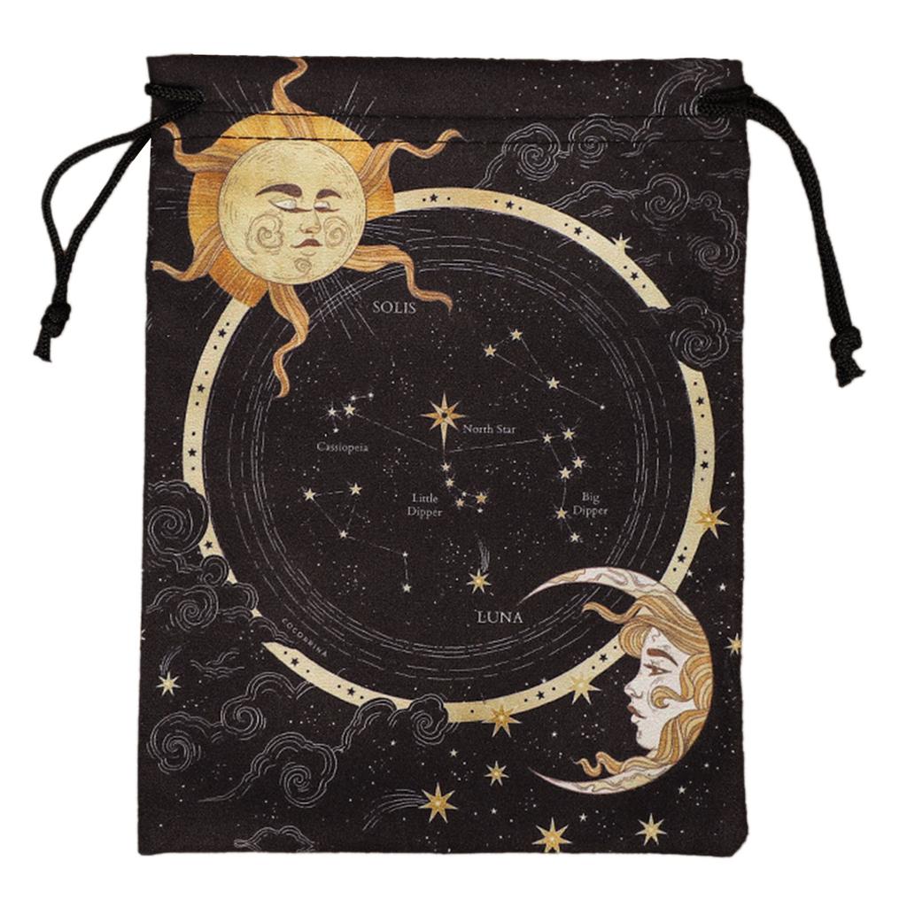 Drawstring Dices Bag Astrolabes Divinations Tarots Bag Board Game Mini Velvets Jewelry Packaging Storage Pouch Gift Bag