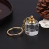 Elegante Mini Glazen Parfumflesje Sleutelhanger Draagbaar Navulbaar Glazen Flesje Met Dop Sleutelhanger Ideaal Cadeau Voor Vriendin, Verjaardag