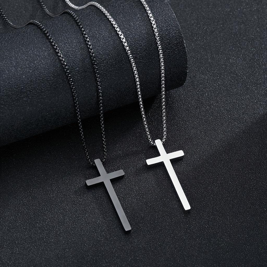Men's Long Trendy Women's Hip-hop Cross Sweater Pendant Accessories Women's Necklace Pendant