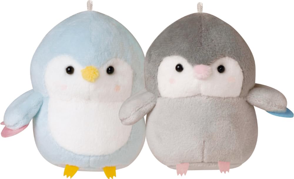 Crux NicoNui Keychain Set of 2 Matching Penguin Plush Toys with Magnetic Cheeks (Product Number 115454)