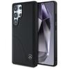 Mercedes Leather Case Curved Stitches For Samsung Galaxy S25 Ultra Black
